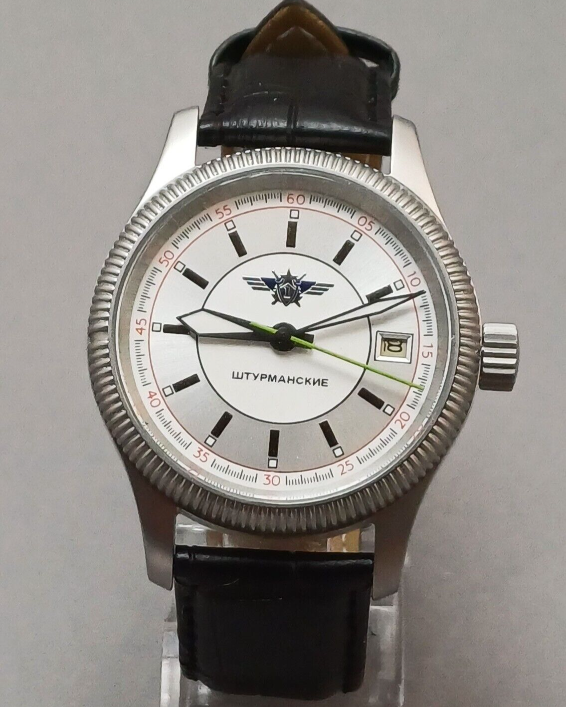 Soviet Poljot Sturmanskie 1-MChZ Mechanical Wristwatch Waterproof Vintage 195