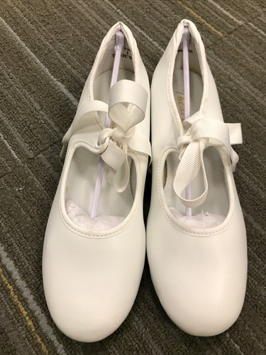Theatricals calzature scarpe da rubinetto ragazza cravatta a nastro bianca taglia 1,5 M - Foto 2 di 7