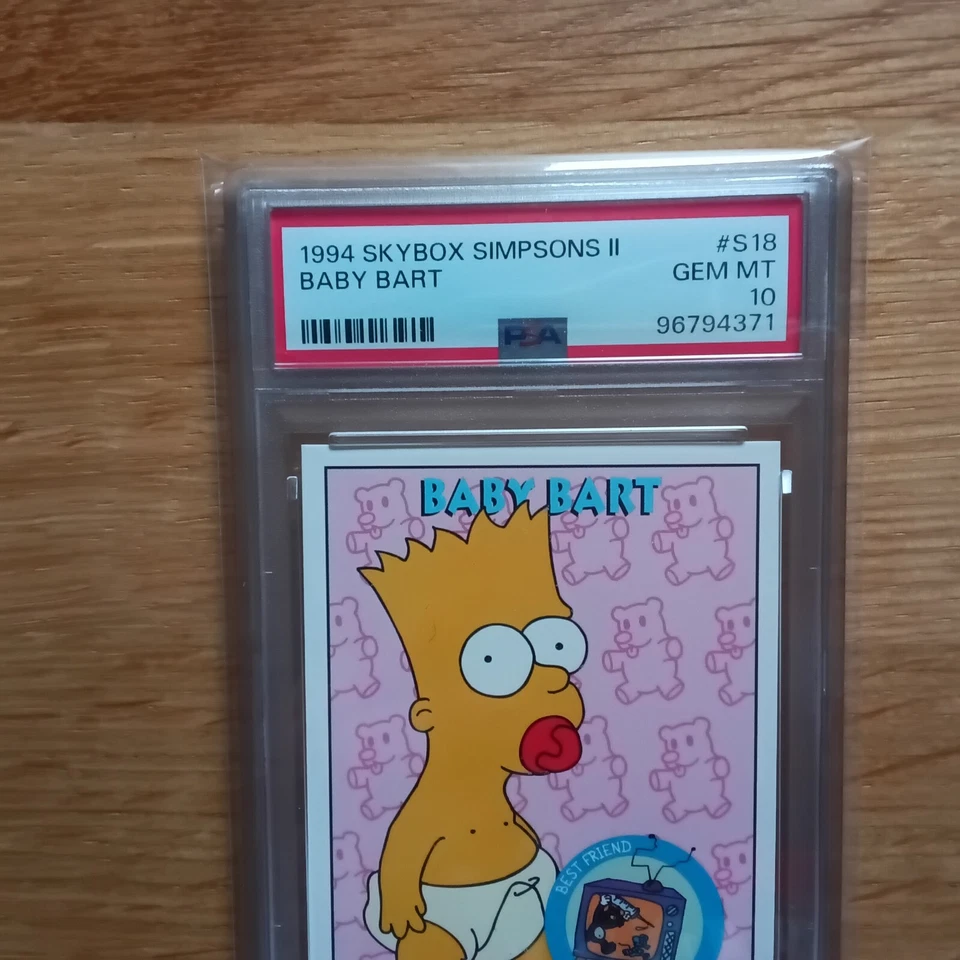 1994 SKYBOX SIMPSONS II #S18 Baby Bart PSA 10 GEM MINT - Image 2 of 4