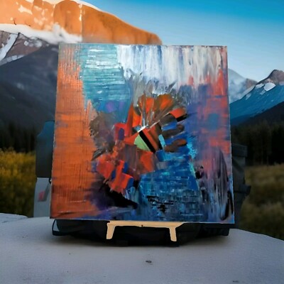 Gallery Canvas: Modern Orig Abstrac Vivid See Vid Vibrant Acrylic Painting 20x20