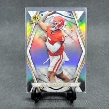 2021-22 Bowman University DJ UIAGALELEI #BI1 INVICTA SILVER REFRACTOR SP Clemson