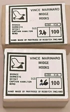 Partridge Hooks K1A VINCE MARINARO MIDGE FLY TYING SIZE 24 and 26 English Hooks