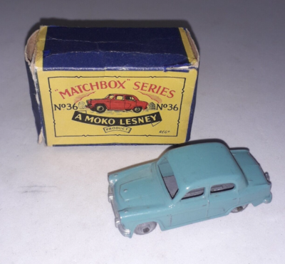 Matchbox 36 A Austin Cambridge A50 Blue Near Mint in Original Box
