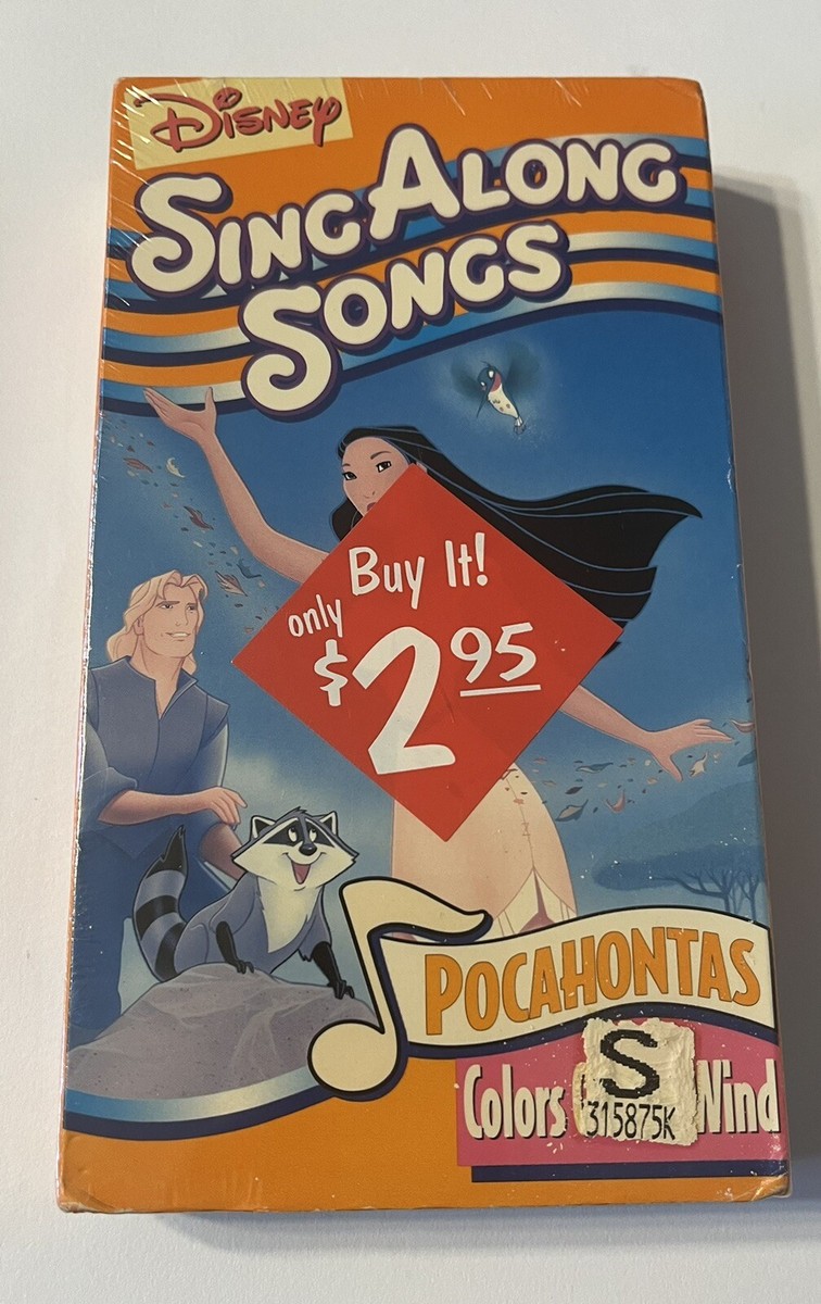 Vintage 1995 Disney Sing Along Songs: Colors Of The Wind