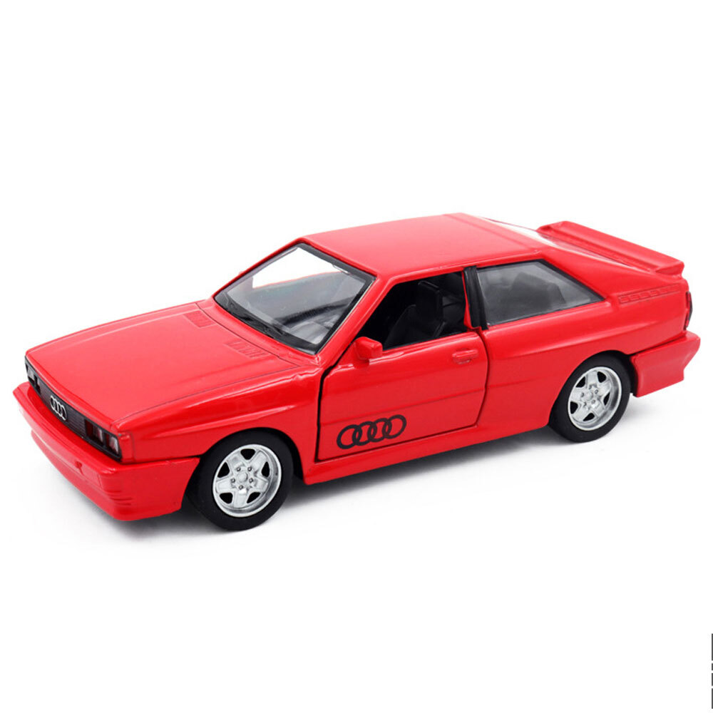1:36 Audi Quattro Model Car Diecast Toy Cars Kids Toys Boys Birthday Gifts Red