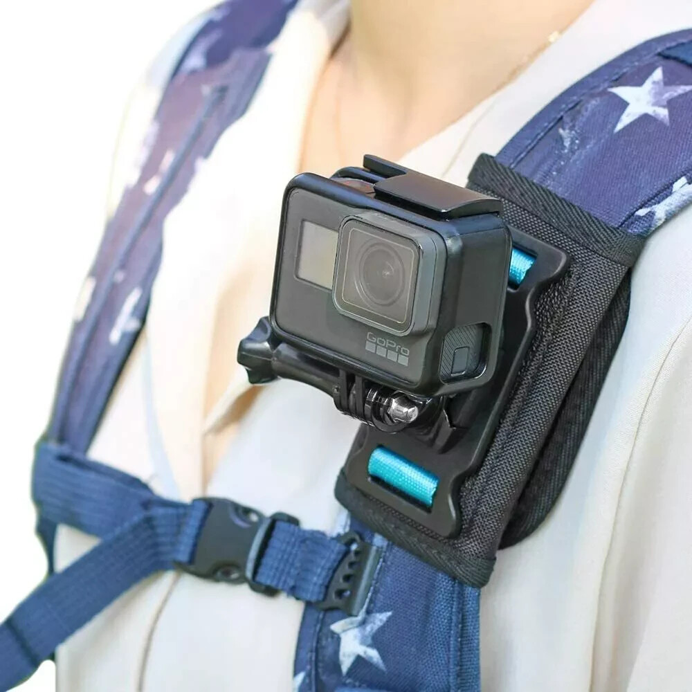 SUREWO GoPro Shoulder Strap Mount for Hero 6 to 13 Black  -image