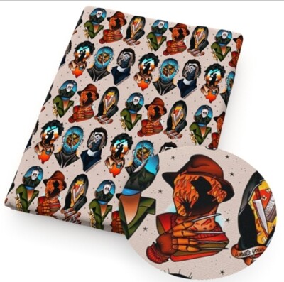 Halloween Polyester Cotton blend fabric 20''x55'' 1157515 Horror
