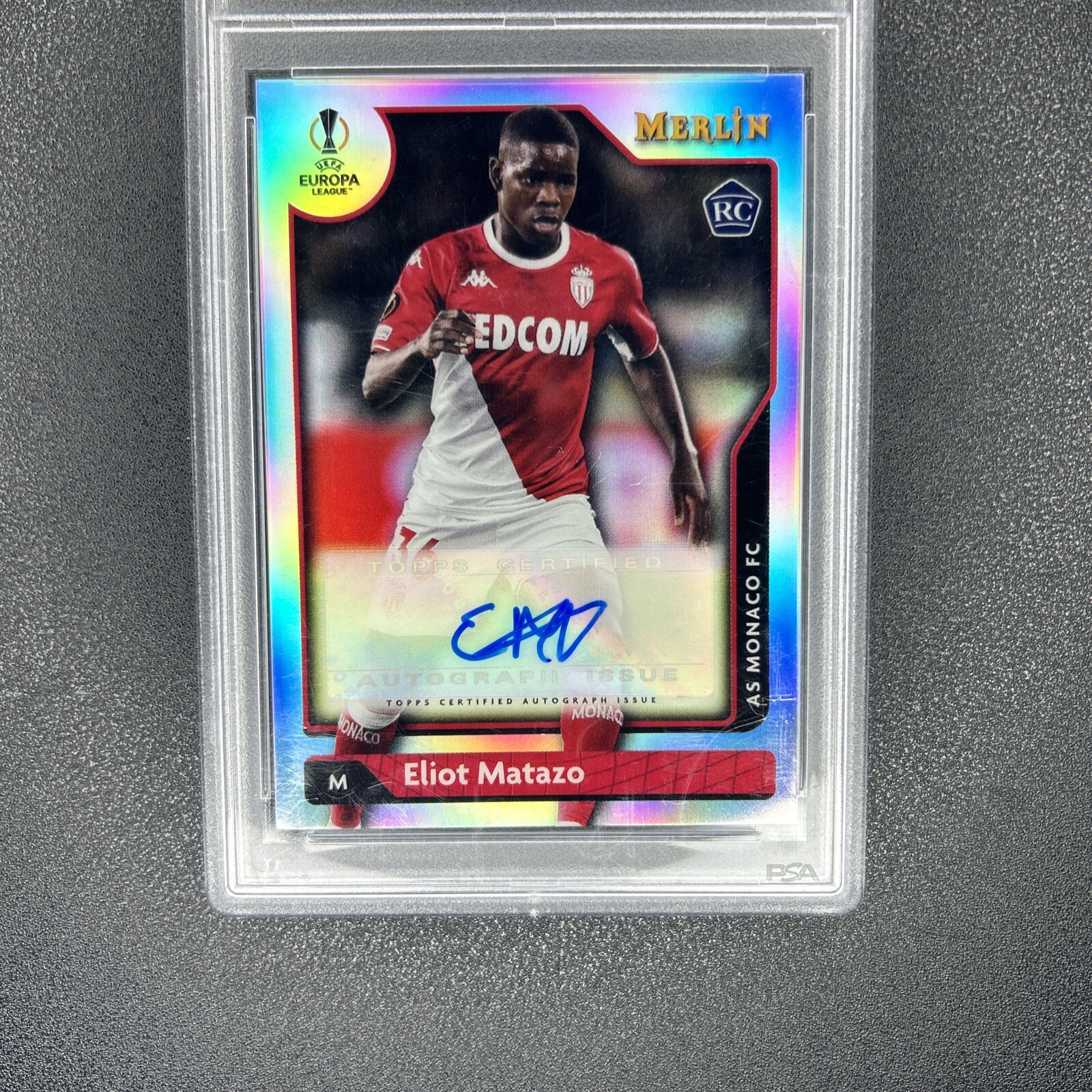 Carte Topps Merlin 2021/22 Matazo (AS Monaco) Dédicacée - Autographe Certifié