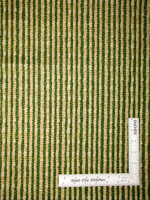 Christmas Red Beige Gold Green Stripe Cotton Fabric QT 23944F Old St Nick - Yard