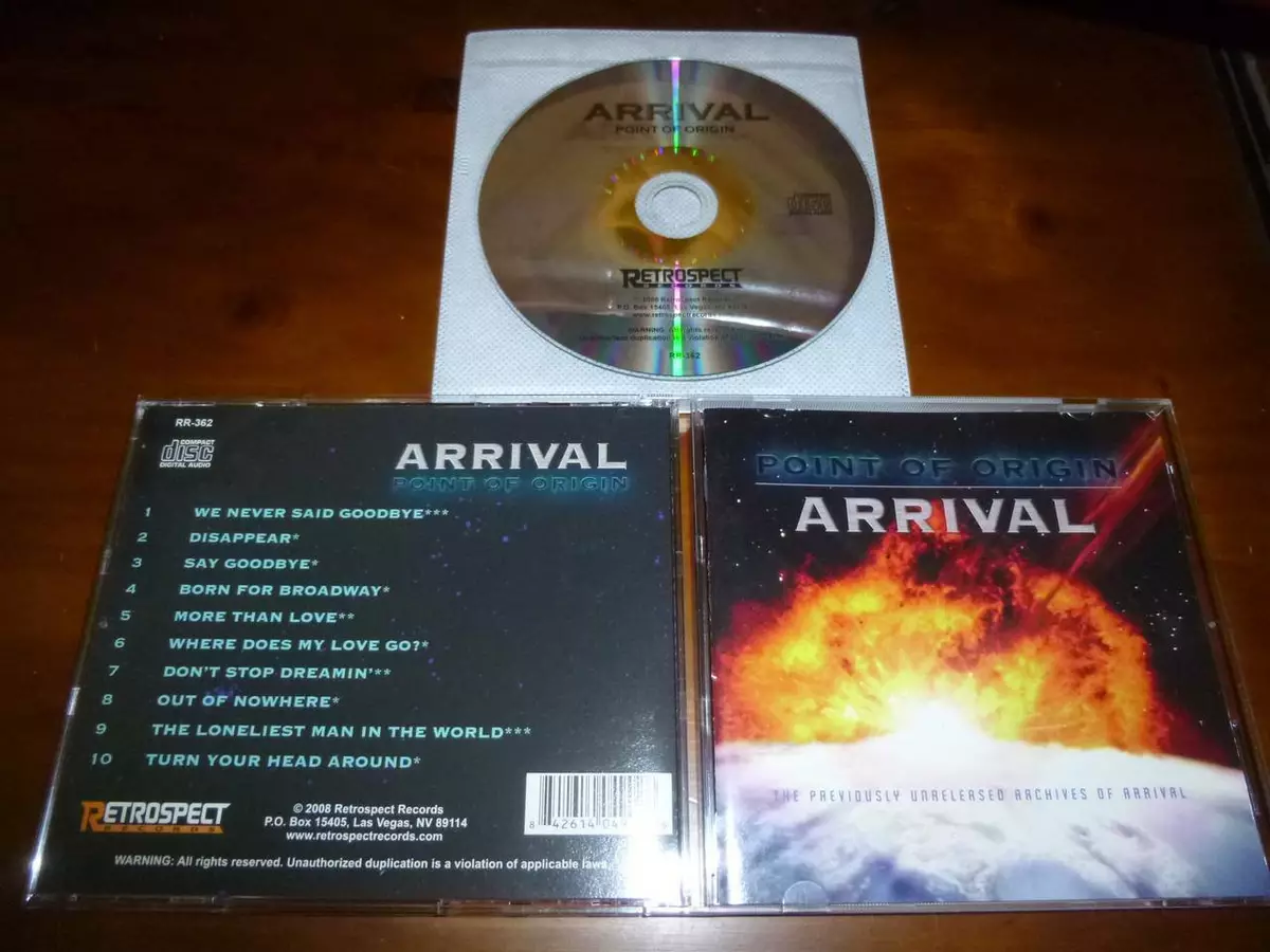 Arrival / Point Of Origin ORG AOR Mark Free Retrospect Records D5