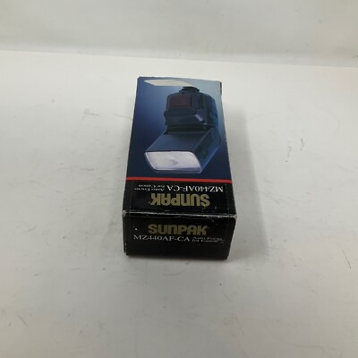 Sunpak mz440af-ca Auto Focus For Canon Camera Electronic Flash | eBay