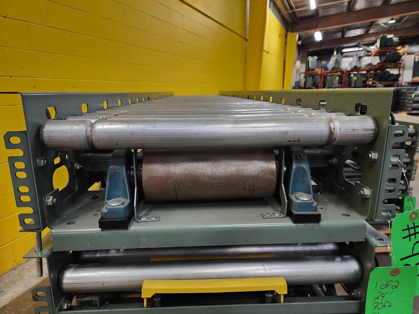 Hytrol ABEZ Zero Pressure Accumulation Roller Conveyor 24" x 70' (98