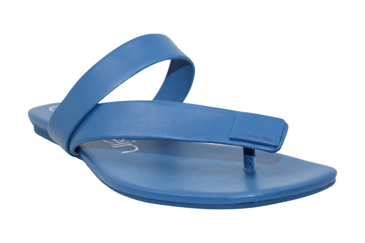 calvin klein saurin flat sandals