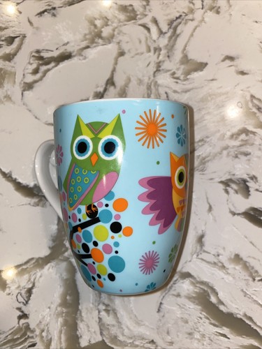 Divinity Owl Coffee Mug Tea Cup 4.25" Bible Quote Joshua 1:9 Multicolor - Picture 3 of 8