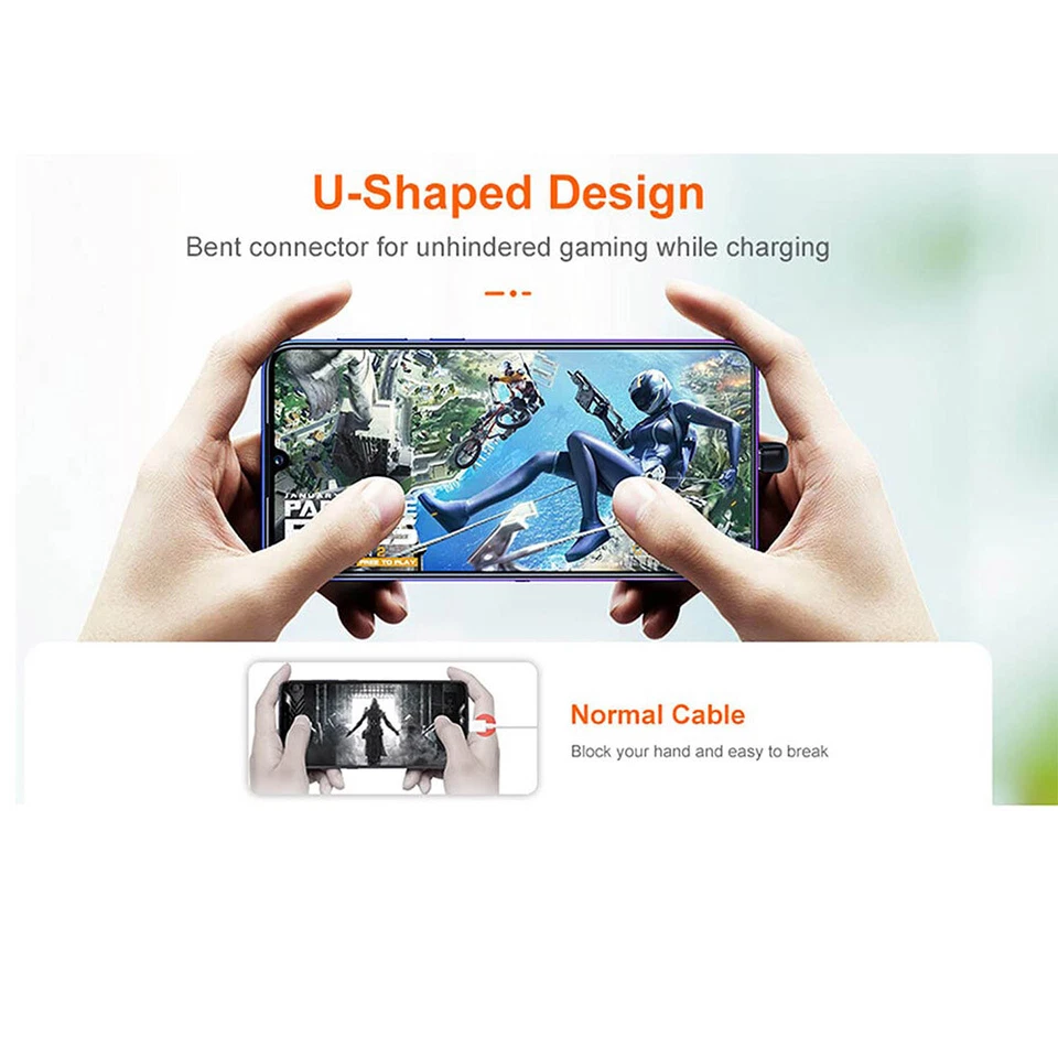 U Shape USB 3.1 Type C Male to USB 2.0 A Female OTG Adapter Laptop Tablet Phone - Image 2 of 4