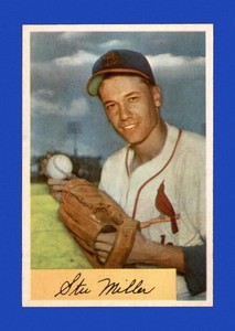 1954-Bowman-Set-Break-158-Stu-Miller-NM-MT-OR-BETTER-GMCARDS