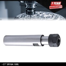 C16 ER16 100L Collet Straight Shank Chuck Tool Holder For CNC Milling Lathe