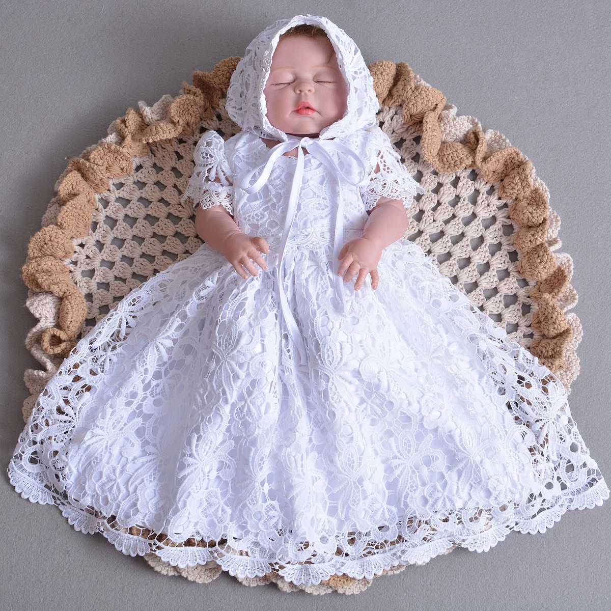 White and Blue Christening Outfit | Baptism, Blessing, Christening