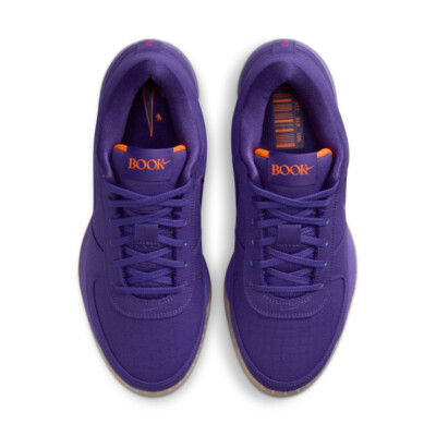 MENS BOOK 1 SUNSET_COURT PURPLE/TOTAL ORANGE-TAUPE GREY HJ5351-500-SIZE 8.5