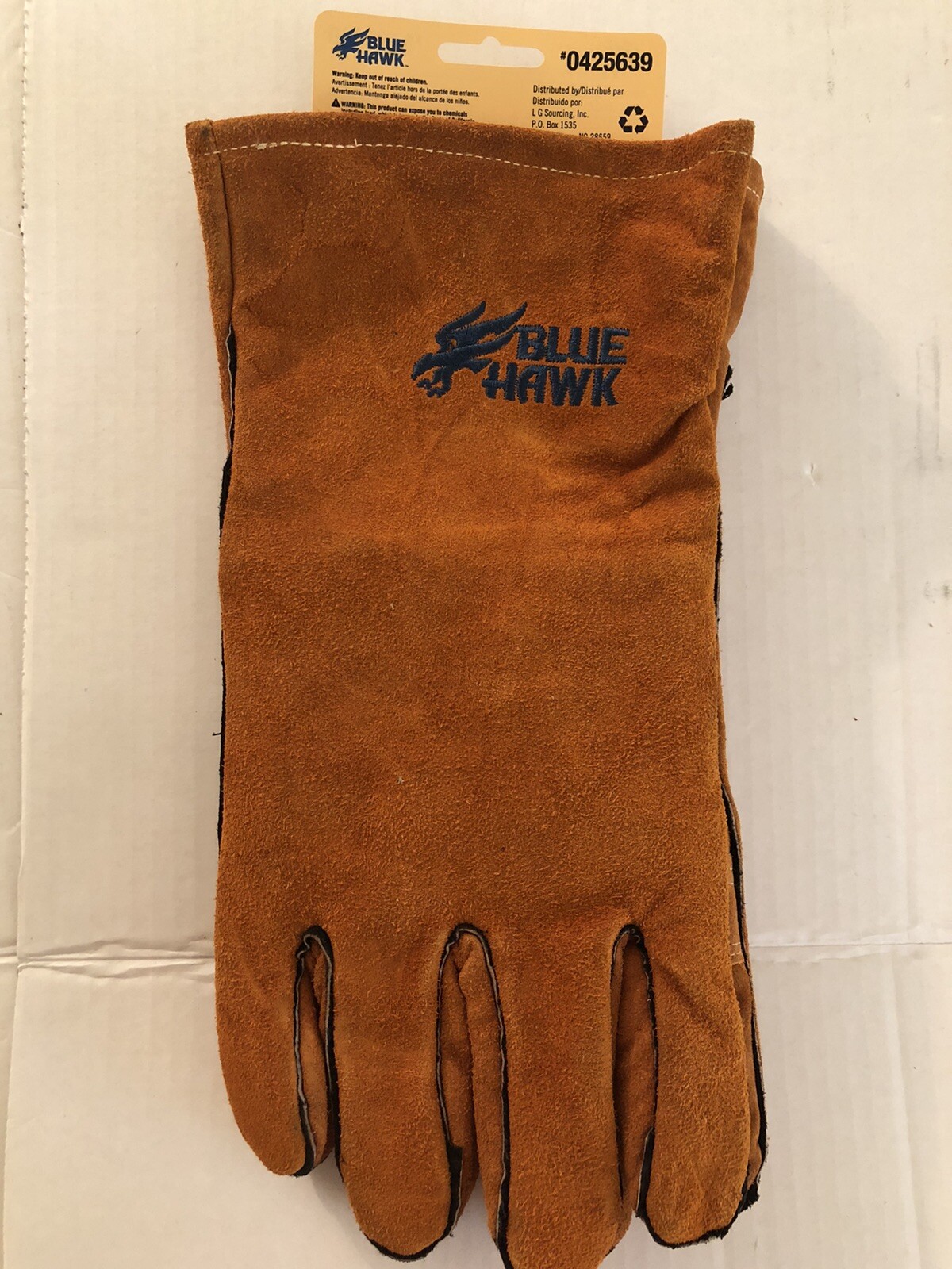 Lot Blue Hawk Welding Gloves, Goggles, Soapstone & Holder, Wire Brush