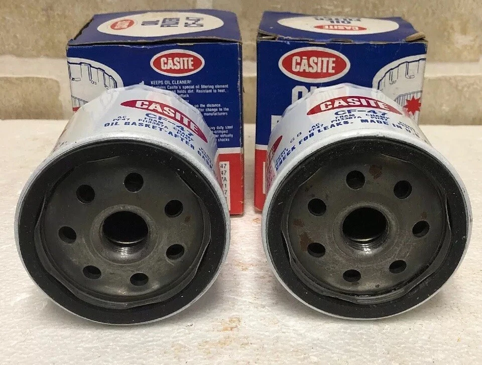 2- Filtros de óleo do motor Casite CF47 Hastings Premium Filtros NOS CF 47 CF-47 EUA - Imagem 3 de 4