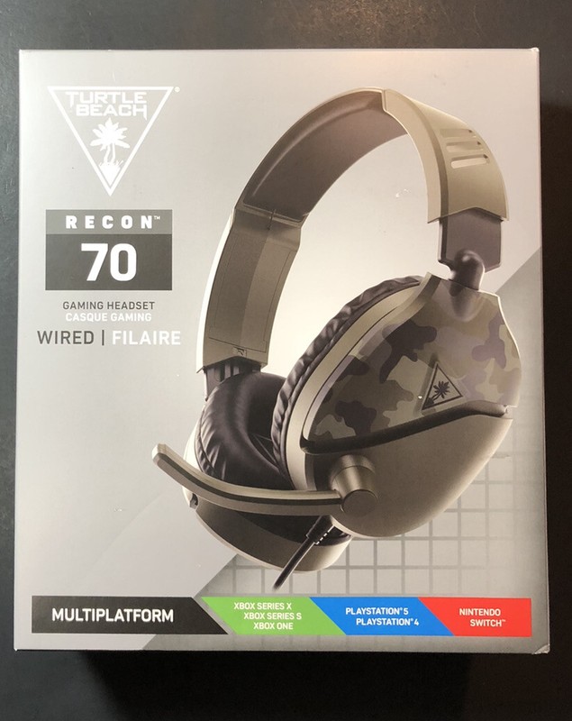 Turtle Beach Ear Force Recon 70 Wired Gaming Headset [ Green Camo ] NEW