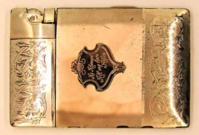 elgin american cigarette lighter ULTRA RARE BEAUTY by AMERICAN CASE-O-MATIC & Vintage Elgin American Magic Action