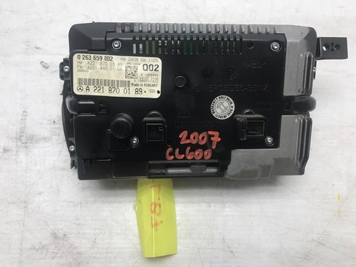 07-10 Mercedes W216 CL600 CL550 CLS63 S63 Centre Affichage Écran A2218700189 - Photo 3 sur 4