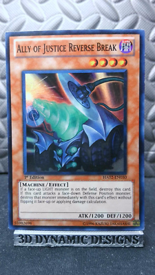 Yugioh Ally of Justice Reverse Break HA02-EN050 Super Rare LP  | | eBay