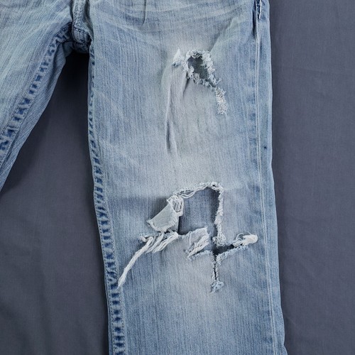 Big Star Jeans Mens 33R Blue Pioneer Bootcut Buckle Cowboy Workwear Distressed - Picture 4 of 23