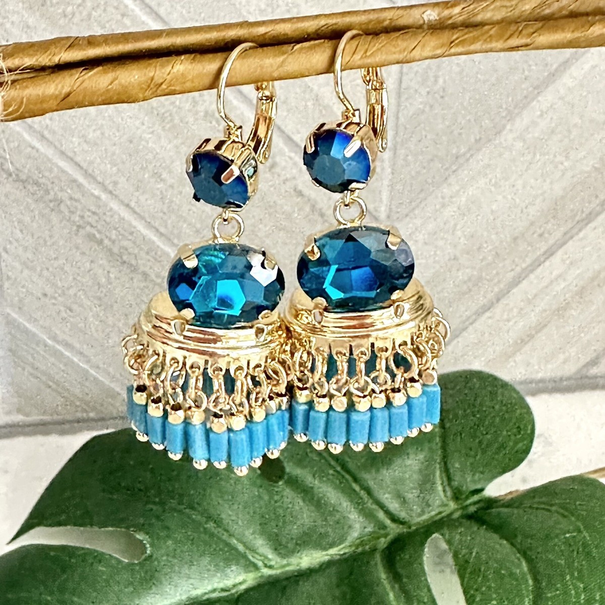 アクセサリー Indian Jewelry Designer Dual Tone Oxidized Jewellery Combo Set Long Gold