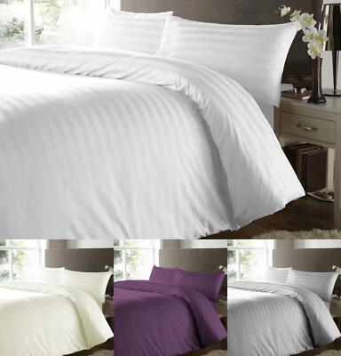 600 Thread Count Duvet Cover 100% Cotton Quilt Covers Bedding Sets Double King