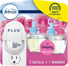 Febreze Air Freshener Plug In, Wall Diffuser, Plug in Air Fresheners for Home, D