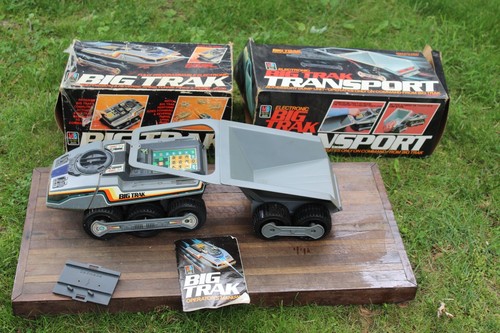Vintage 1979 Milton Bradley Big Trak Transport Ist-Zustand mit Boxen + Handbuch