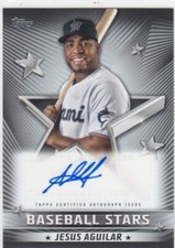 2022 Jesus Aguilar Topps BLACK AUTO Baseball Stars /99 - JA Miami Marlins
