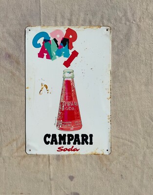 Metal sign, Campari Soda, 20x30 cm
