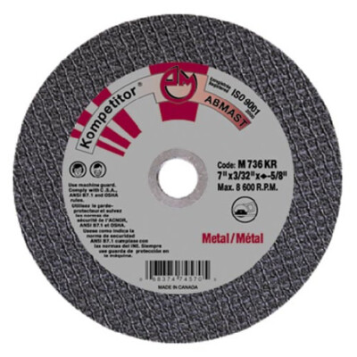 Abmast Kompetitor 7'' x 3/32'' - 5/8'' bore metal cut off wheel / Case 25 - FREE SH