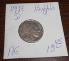 1918 D BUFFALO NICKEL - ABOUT GOOD