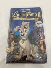 WALT DISNEY LADY AND THE TRAMP II SCAMP'S ADVENTURE VHS IN CLAMSHELL NEW SEALED