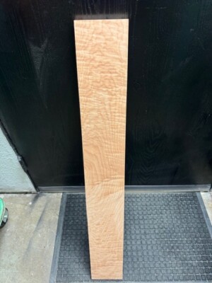 Flame Maple Curly .75 X5''x36   Bass Guitar Neck Figured KD 3/4'' Strat Tele