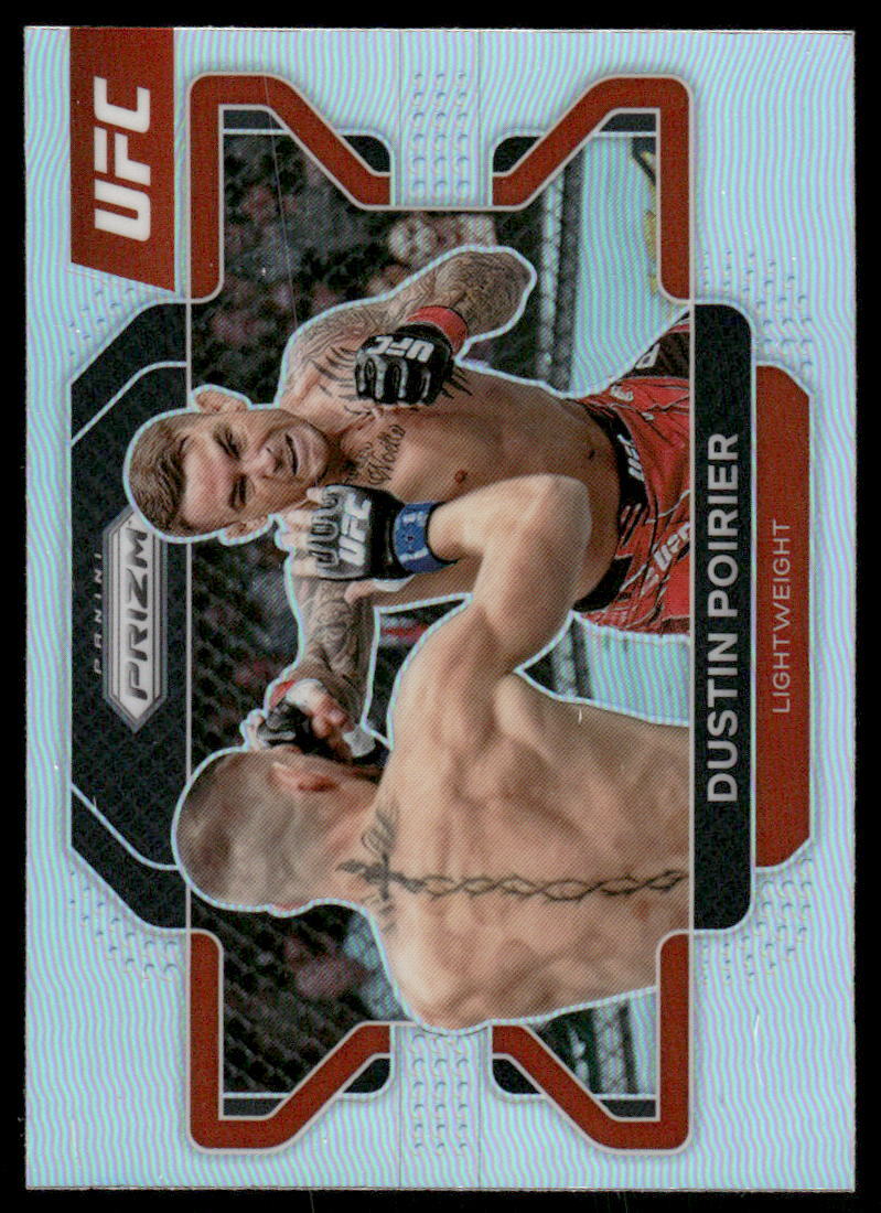 2022 Panini Prizm UFC #21 Dustin Poirier Silver
