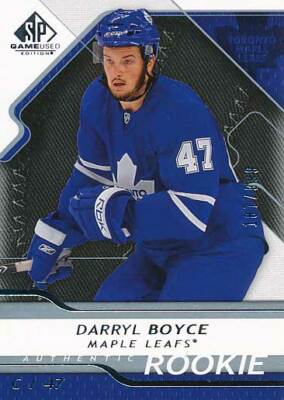 2008-09 SP Game Used #120 DARRYL BOYCE - Rookie Card x/999 - Toronto Maple Leafs