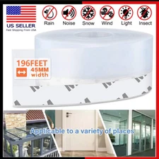 16FT Door Seal Strip Weather Stripping Self Adhesive Window Bottom Sweep Stopper