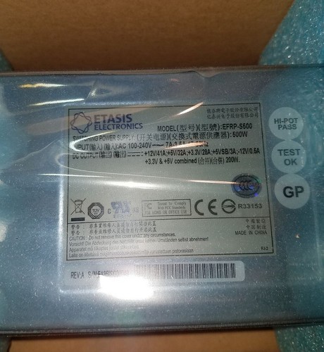 Etasis EFRP-S500 500W Power Supply for SnapServer NEW OPEN BOX - Picture 2 of 4