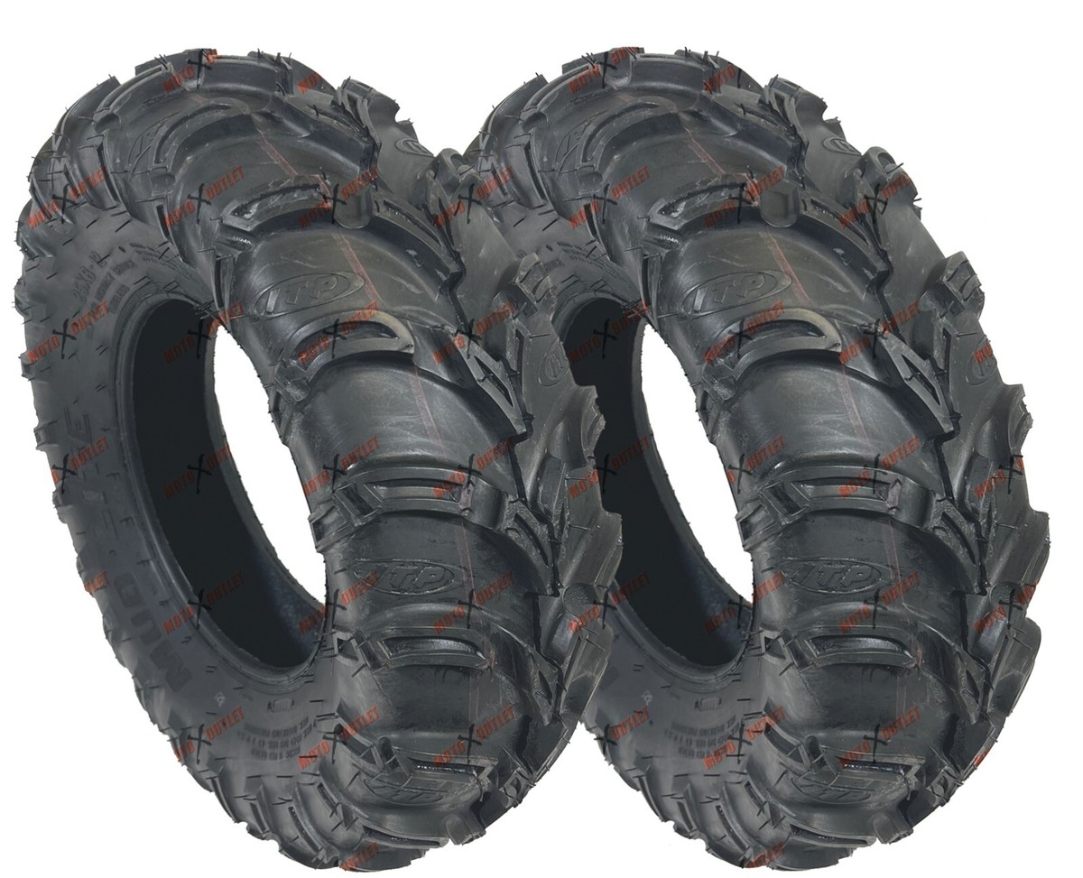 Kawasaki Prairie 360 Tires Atv ITP Mudlite Set of 4 Front 25-8-12