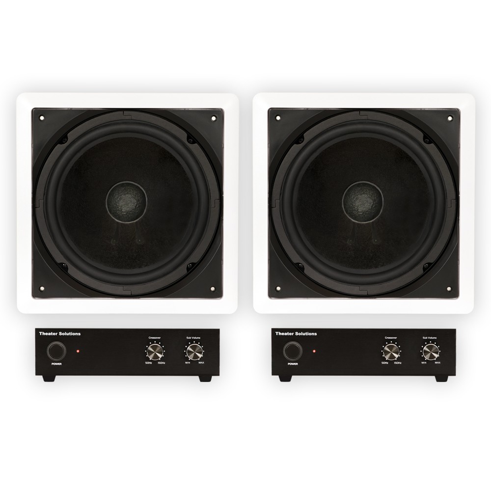 Theater Solutions TS1000 Flush Mount 10" Subwoofer Speaker a