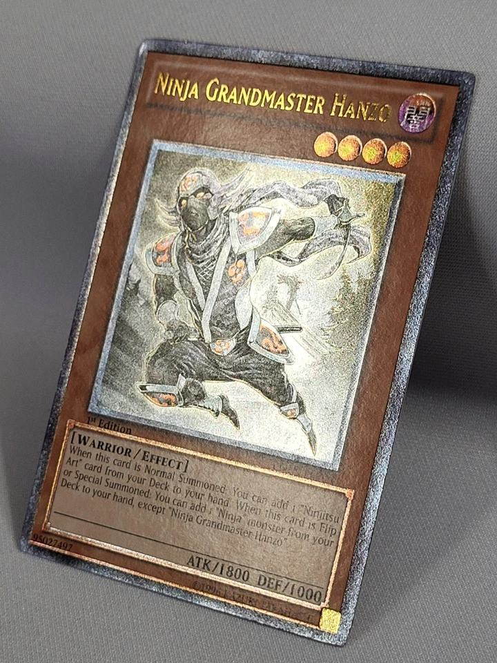 YuGiOh TCG Ultimate Rare Ninja Grandmaster Hanzo ORCS-EN029 1st Edition LP - Image 2 of 4