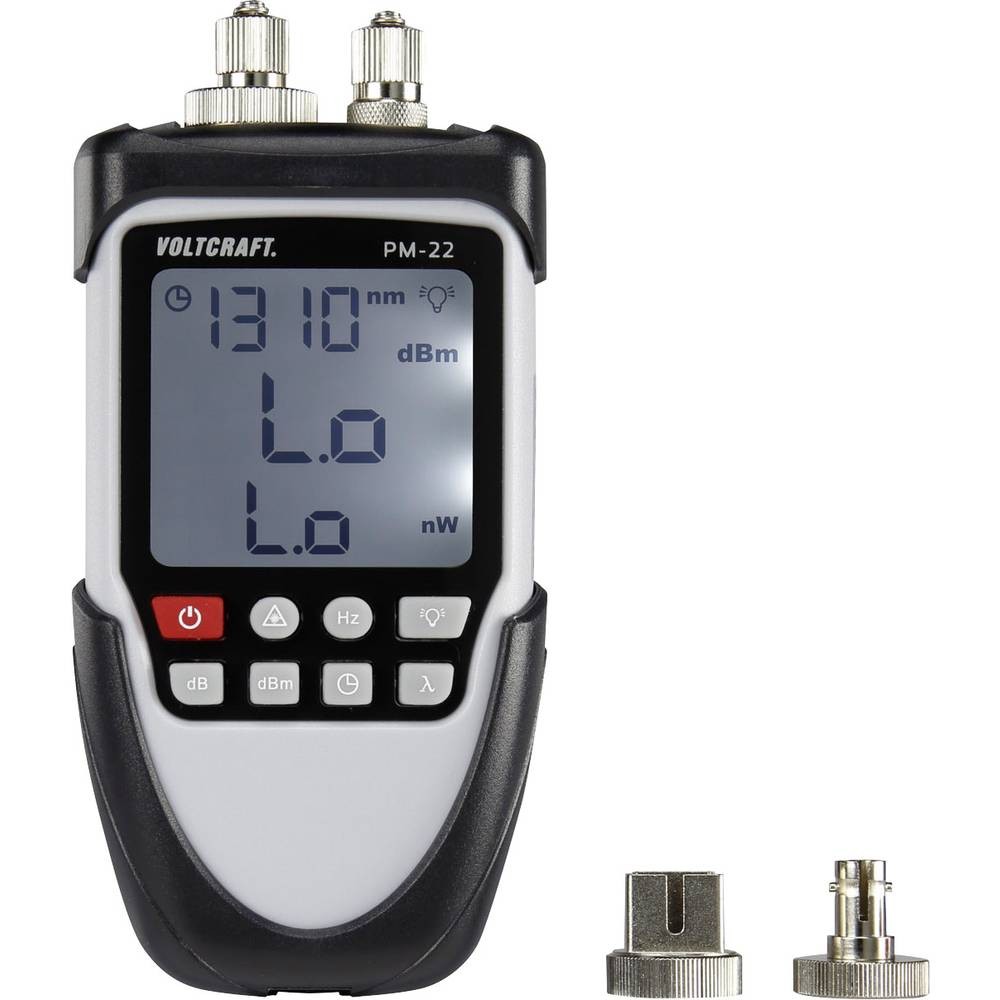 Testeur de fibre optique PM-22 VOLTCRAFT mesureur de puissance optique SC ST FC multimode