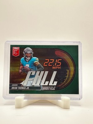 2025 Panini Donruss Elite - Full Throttle Green Brian Thomas Jr. #2 Jaguars