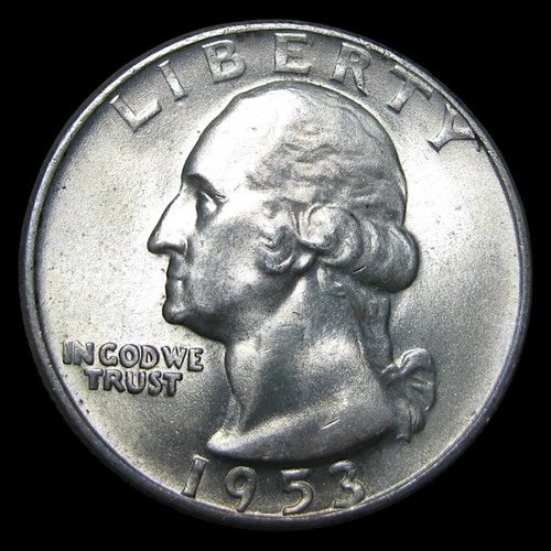 1953-D Washington Quarter ---- Unc Coin ---- #PP910